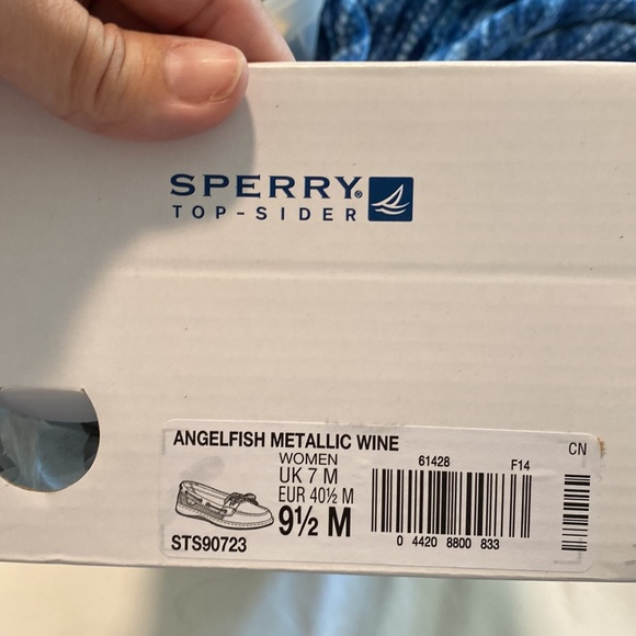 Sperry Top Sider Angelfish Metallic Wine - Picture 2 of 6